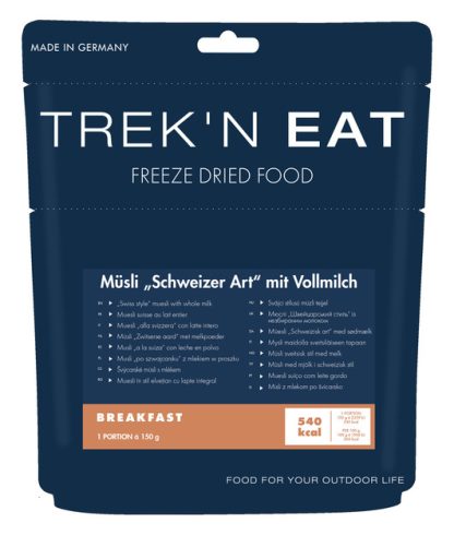 Trek&rsquo;n Eat Müsli Suisse au Lait — Petit-Déjeuner Lyophilisé